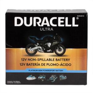 CYL10007 Duracell Ultra 18L-BS 12V 330CCA AGM Powersport Battery