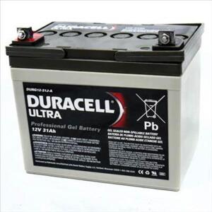 DURG12-31J Duracell Ultra 12V 31AH GEL Sealed Lead Acid (SLA) Battery with J Terminals