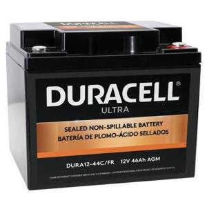 SLAA12-44C/FR Duracell Ultra 12V 46AH General Purpose AGM Sealed Lead Acid (SLA) Battery with M6 Insert Terminals