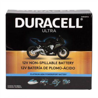 CYL10000 Duracell Ultra 12-BS 12V 180CCA AGM Powersport Battery