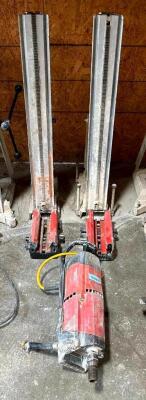 CONCRETE CORING DRILL WITH (2) STANDS