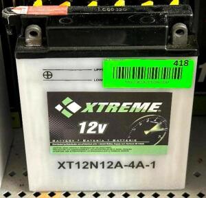 CYL12N12A4A1XT Xtreme High Performance 12N12A-4A-1 12V 113CCA Flooded Powersport Battery