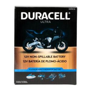 CYL10004 Duracell Ultra 14AHL-BS 12V 220CCA AGM Powersport Battery