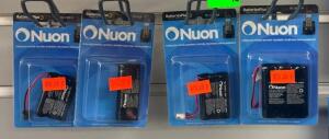 (4) - PC. LOT OF ASSORTED CORDLESS PHONE BATTERIES