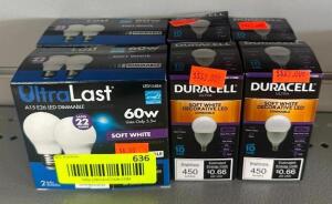 (6) ASSORTED SOFT WHITE LED DIMMABLE LIGHT BULBS