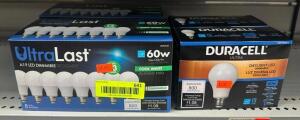 (4) BOXES OF ASSORTED LED DIMMABLE LIGHT BULBS