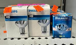 (7) ASSORTED HALOGEN LIGHT BULBS