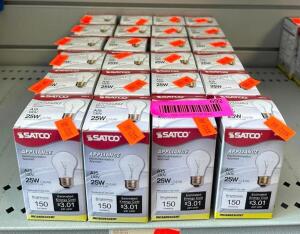 (24) APPLIANCE INCANDESCENT LIGHT BULBS