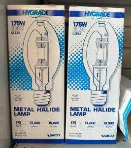 (6) 175W METAL HALIDE LIGHT BULBS