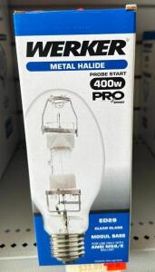 (4) 400W METAL HALIDE LIGHT BULBS