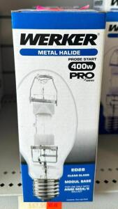 (4) 400W METAL HALIDE LIGHT BULBS