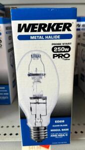 (4) 250W METAL HALIDE LIGHT BULBS