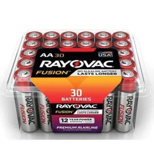 (4) 30CT PACKS OF FUSION AA ALKALINE BATTERIES