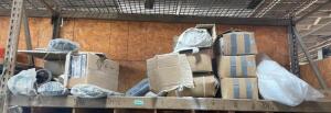 ASSORTED ITEMS ON PALLET RACKING AS SHOWN