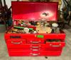 26" METAL TOOL BOX WITH CONTENTS - 2