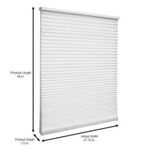 (2)- SNOW DRIFT CORDLESS LIGHT FILTERING CELLULAR SHADES