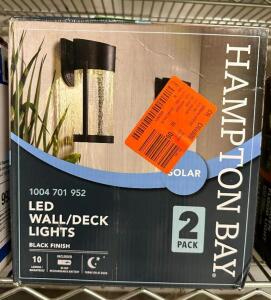 BLACK FINISH LED WALL/DECK LIGHTS