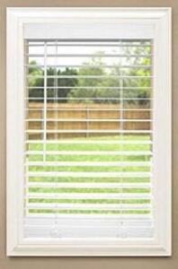 (3)- 2" CORDLESS FAUX WOOD BLINDS