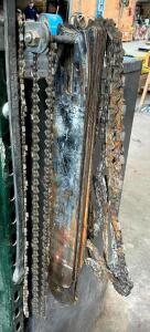 ASSORTED CHAINSAW BLADES AND CHAINS AS SHOWN