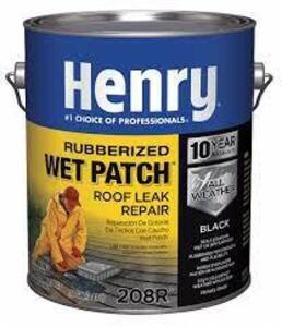 DESCRIPTION: (2) ROOF LEAK REPAIR BRAND/MODEL: HENRY #40P298 INFORMATION: BLACK RETAIL$: $27.53 EA SIZE: 1 GALLON QTY: 2