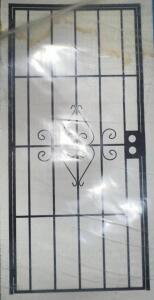 BLACK STEEL SECURITY DOOR