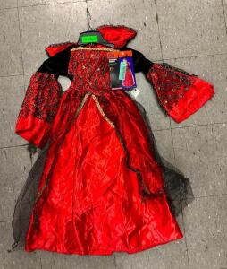 KIDS VAMPIRE QUEEN COSTUME DRESS