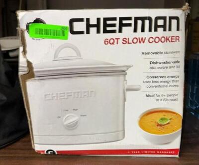 CHEFMAN 6QT SLOW COOKER