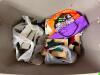 PLASTIC TOTE WITH ASSORTED HALLOWEEN ACCESSORIES AND TOYS - 5