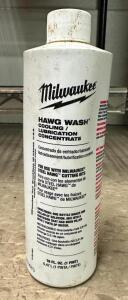 (5)- BOTTLES OF MILWAUKEE HAWG WASH LUBRICAITON