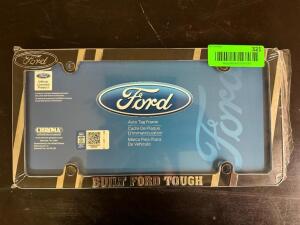 (2)- METAL FORD LICENSE PLATE FRAMES