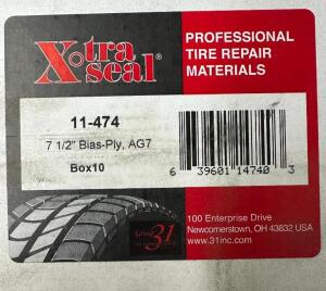 (3)- BOXES OF XTRA SEAL TIRE REPAIR PATCHES