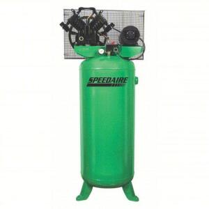 DESCRIPTION: (1) ELECTRIC AIR COMPRESSOR BRAND/MODEL: SPEEDAIRE #4ME98 INFORMATION: GREEN SIZE: 5HP, 60 GAL TANK RETAIL$: $1972.50 EA QTY: 1