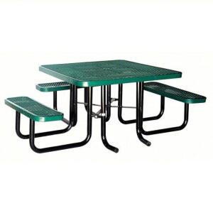 DESCRIPTION: (1) ADA PICNIC TABLEBRAND/MODEL: PRODUCT NUMBER #4HUR4INFORMATION: GREEN, THERMOPLASTIC COATEDSIZE: 29-5/8" X 73" X 80"RETAIL$: $858.21 EAQTY: 1