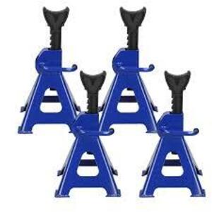 DESCRIPTION: (1) SET OF JACK STANDS BRAND/MODEL: PRO-SOURCE #51374155 INFORMATION: BLUE SIZE: 24000 LB CAPACITY RETAIL$: $165.31 TOTAL QTY: 1