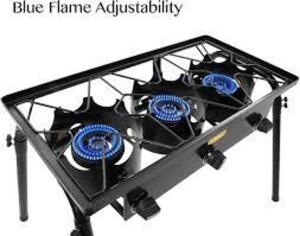 DESCRIPTION: (1) TRIPLE BURNER, OUTDOOR STAND STOVE COOKER BRAND/MODEL: CONCORD #B-8745 INFORMATION: BLACK RETAIL$: $159.98 EA QTY: 1