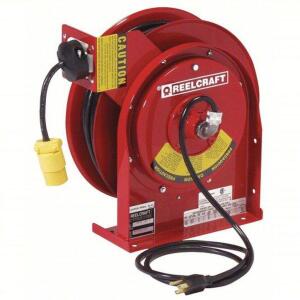 DESCRIPTION: (1) EXTENSION CORD REEL BRAND/MODEL: REELCRAFT #12T744 INFORMATION: RED, BLACK, 5-15 P RETAIL$: $865.18 EA QTY: 1