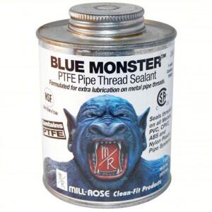 DESCRIPTION: (3) PIPE THREAD SEALANT BRAND/MODEL: BLUE MONSTER #800K13 INFORMATION: WHITE, BRUSH TOP CAN, LOW VOC SIZE: 16 OZ RETAIL$: $35.87 EA QTY: