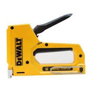 DESCRIPTION: (2) COMPACT HANDHELD STAPLERS BRAND/MODEL: DEWALT #DWHTTR130LH INFORMATION: YELLOW RETAIL$: $33.39 EA QTY: 2