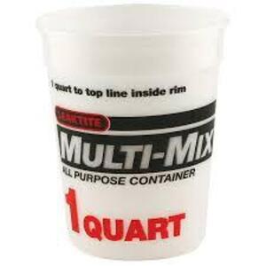 DESCRIPTION: (24) MULTI-MIX CONTAINER BRAND/MODEL: LEAKTITE #1044500 SIZE: 1 QT RETAIL$: $32.29 EA QTY: 24