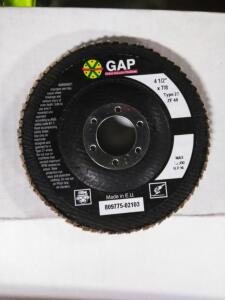 DESCRIPTION: (2) BOXES OF GRINDING WHEELS BRAND/MODEL: GLOBAL ABRASIVE PRODUCTS INFORMATION: TYPE 27, ZF 40 SIZE: 4-1/2" X 7/8" RETAIL$: $27.49 PER BO