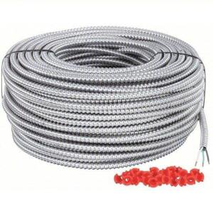 DESCRIPTION: (1) METAL CLAD ARMORED CABLEBRAND/MODEL: SOUTHWIRE #20KZ54INFORMATION: Silver, 2 with Insulated CU Ground Conductors, SolidSIZE: 12 AWG X 250'RETAIL$: $367.58 EAQTY: 1