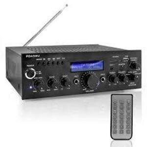 DESCRIPTION: (1) STEREO AMPLIFIER RECEIVER WITH REMOTE BRAND/MODEL: PYLE #PDA5BU RETAIL$: $84.98 EA QTY: 1