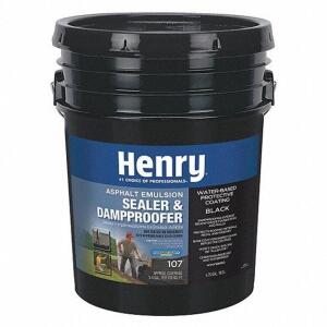 DESCRIPTION: (1) SEALER AND DAMPPROOFER BRAND/MODEL: HENRY #40P308 RETAIL$: $56.23 EA SIZE: 4.75 GALLON QTY: 1