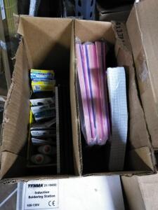 DESCRIPTION: (1) BOX OF SCHOOL/OFFICE SUPPLIES QTY: 1