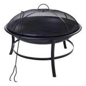 DESCRIPTION: (1) OUTDOOR FIRE PIT WITH COVER BRAND/MODEL: MAINSTAYS SIZE: 26" RETAIL$: $42.67 EA QTY: 1