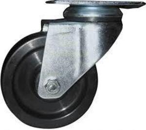 DESCRIPTION: (5) MOLD-ON RUBBER SWIVEL PLATE CASTERBRAND/MODEL: PENN TOOL CO #66388893SIZE: 8"RETAIL$: $81.82 EAQTY: 5