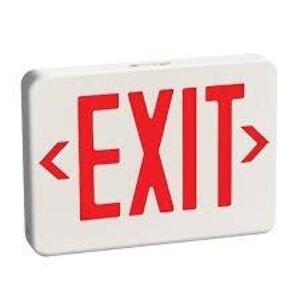 DESCRIPTION: (4) THERMOPLASTIC EXIT SIGN BRAND/MODEL: COOPER APX RETAIL$: $50.00 EA QTY: 4