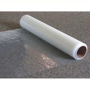 DESCRIPTION: (1) ROLL OF CARPET PROTECTION FILM BRAND/MODEL: PLASTICOVER #2NYH9 SIZE: 2.5 mil Thick, 36 in Wd, 200 ft Lg, Polyethylene, Clear, Film RE