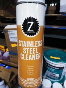 DESCRIPTION: (5) STAINLESS STEEL CLEANER BRAND/MODEL: ZORO SIZE: 15 OZ RETAIL$: $17.58 EA QTY: 5