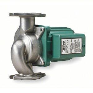 DESCRIPTION: (1) POTABLE WATER CIRCULATING PUMP BRAND/MODEL: TACO #3GZV7 SIZE: Std, Taco, Flanged, 1/6 HP, 115V AC, 33 ft Max. Head RETAIL$: $830.19 E